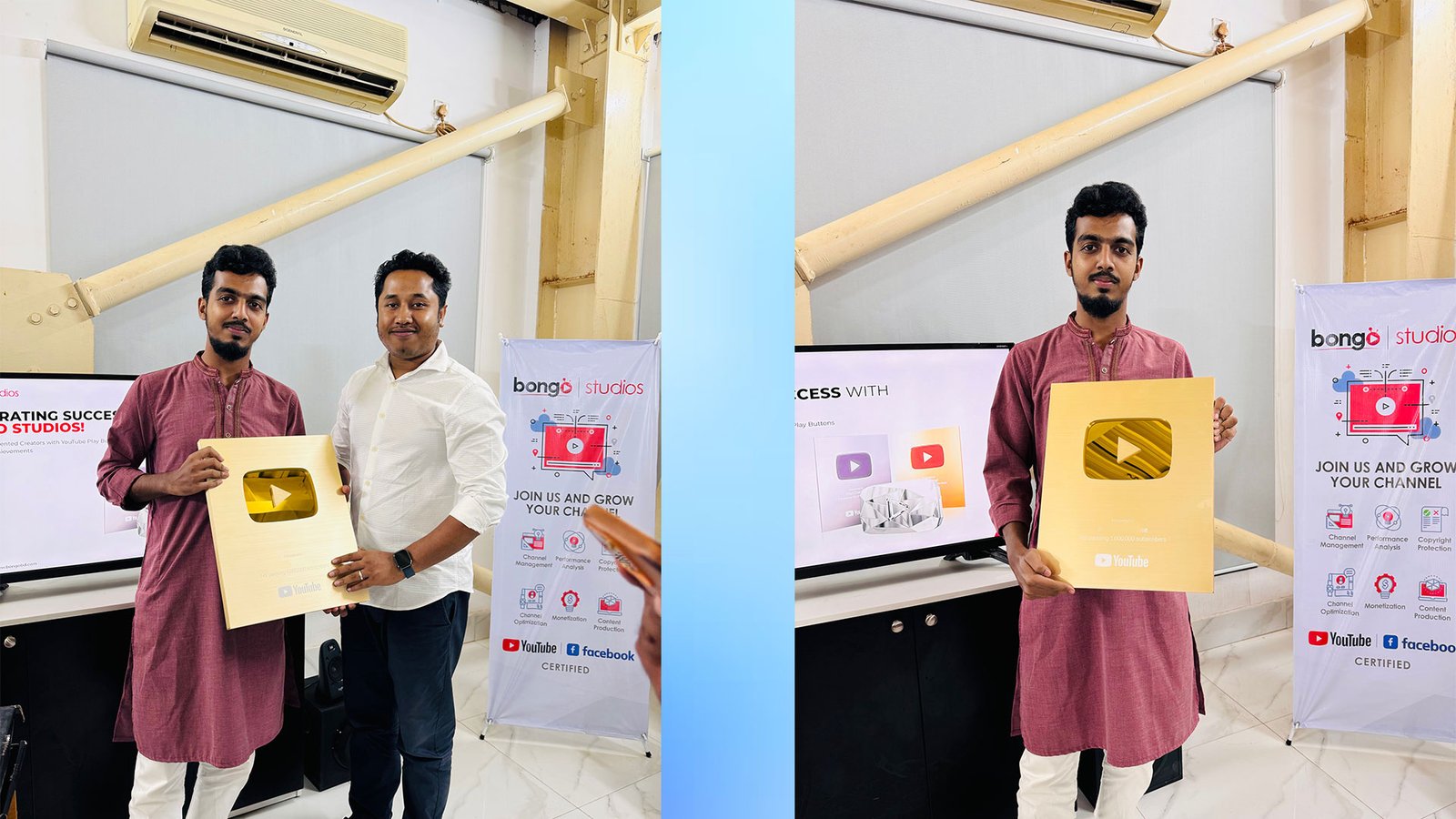 Youtube Golden Play button